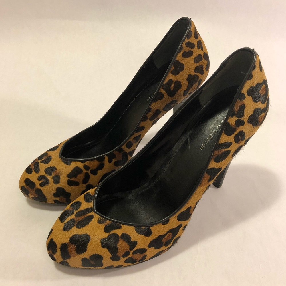 BCBG Generation leopard heels sz 10 4 inch Pony